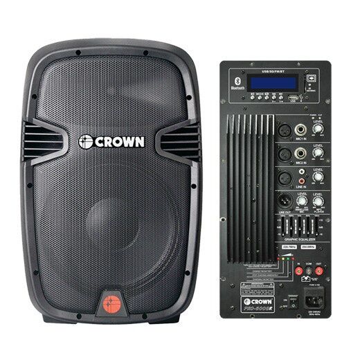 Crown PRO5008R+ 15" Active Portable Trolley Speaker ( 480 Watts