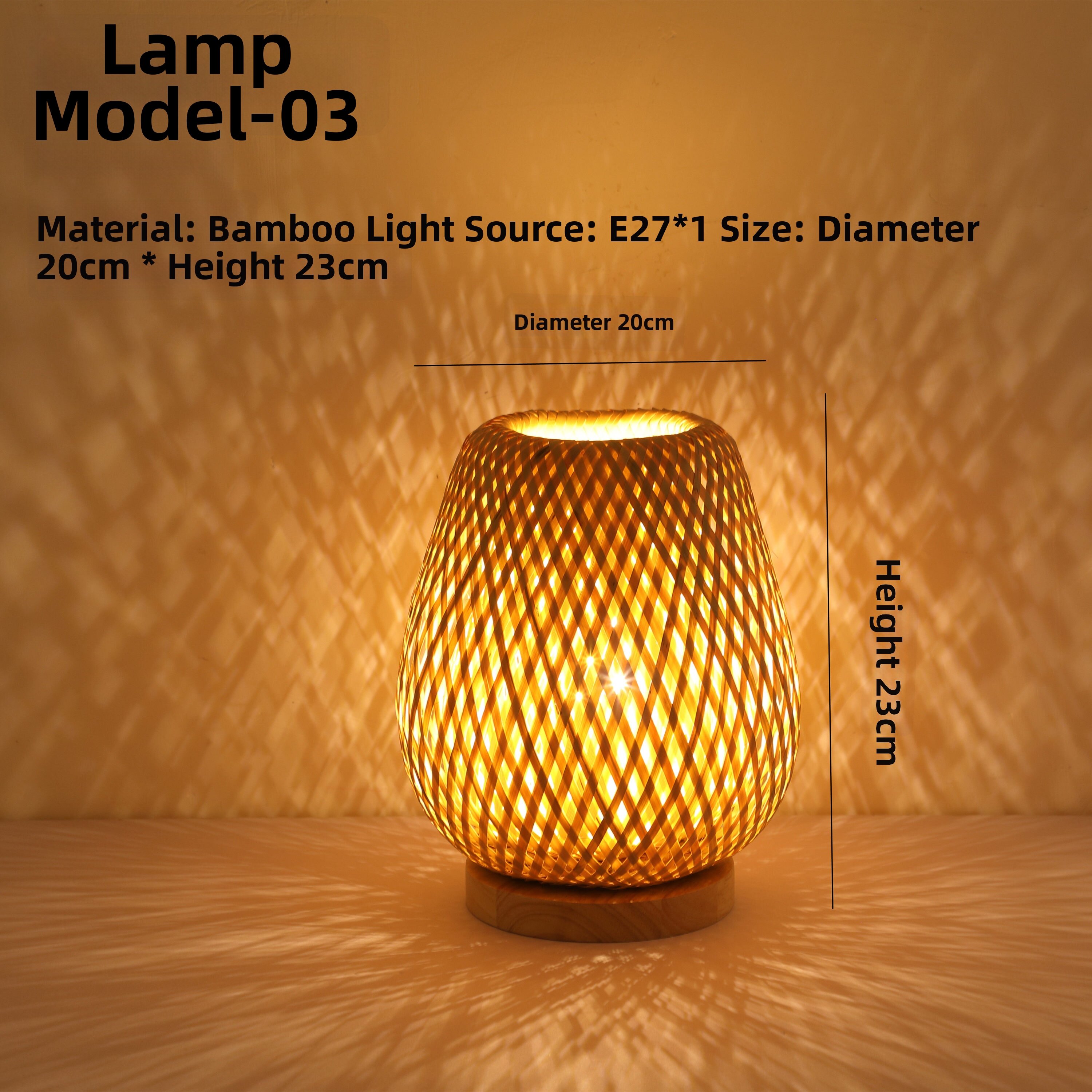 SANGEJIANGREN | Japanese Style Bamboo Floor Lamp