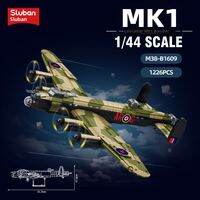 Sluban | Military Model Aircraft Building Blocks Lancaster Bomber For Boys