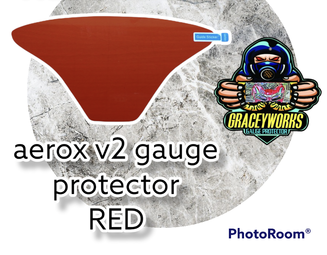 AEROX V2 GAUGE AND GARNISH PROTECTOR (MACHINE CUT). 