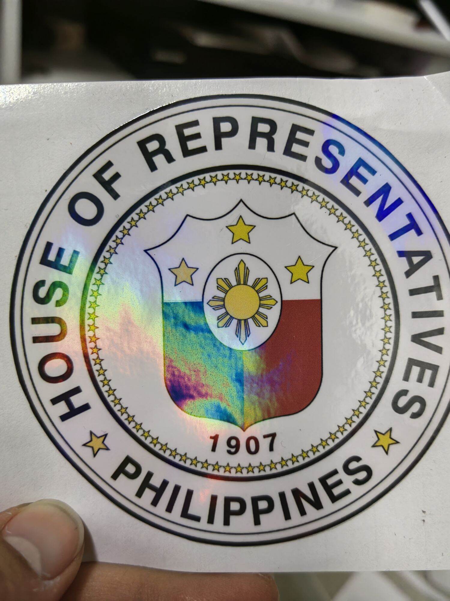 house of representatives car sticker reflectorized Lazada PH