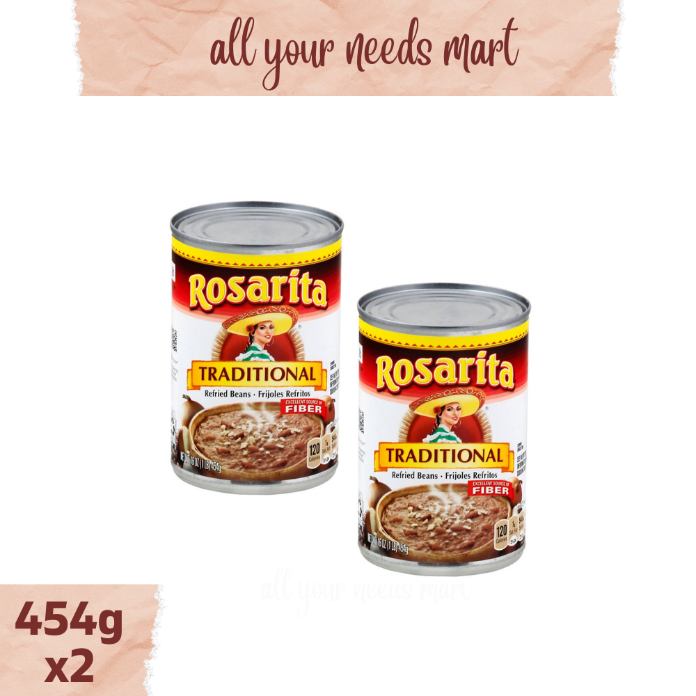 Rosarita ♡ Traditional ♡ Refried Beans 454g x2 Lazada PH