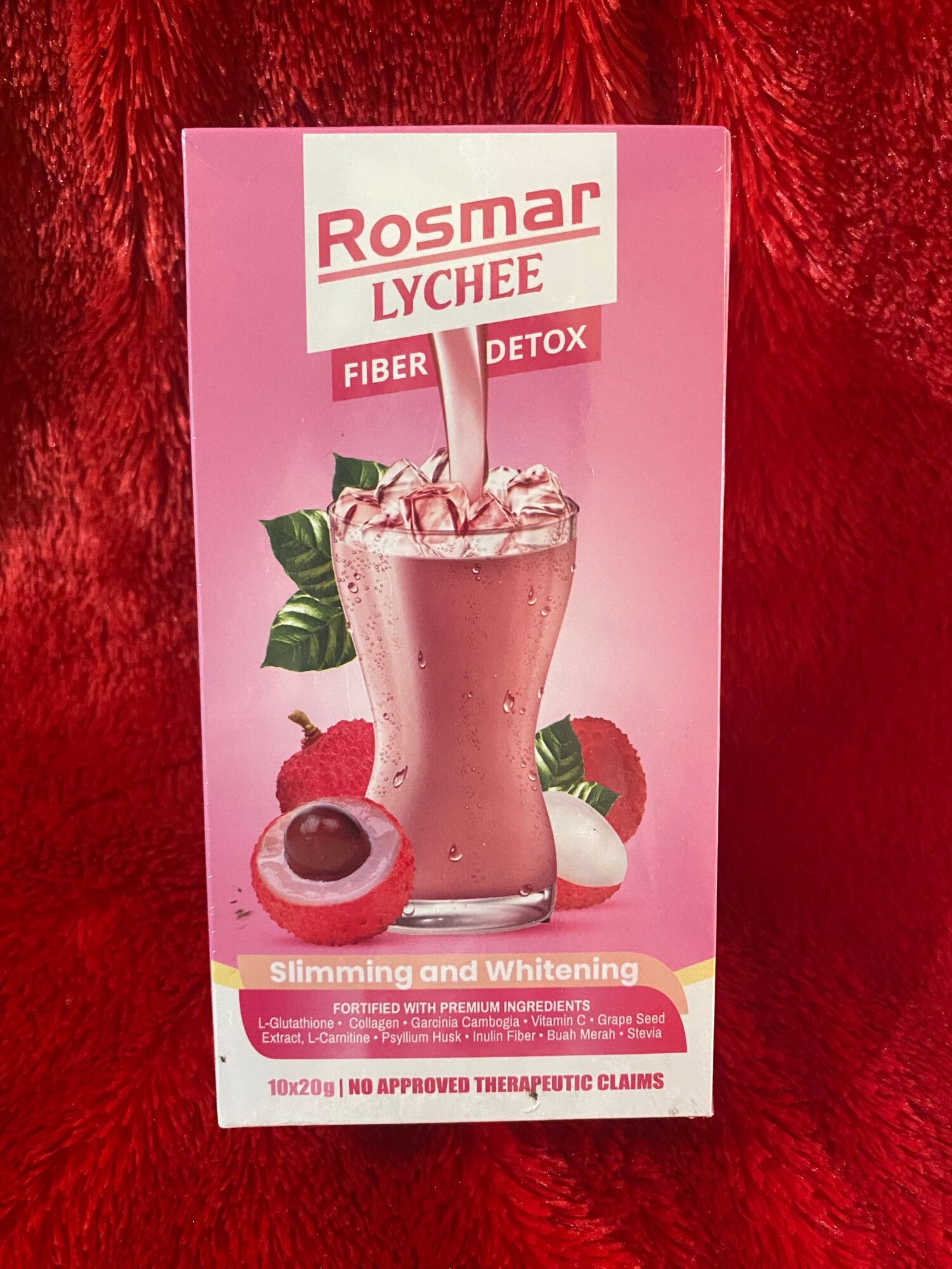 ROSMAR LYCHEE FIBER DETOX SLIMMING AND WHITENING drink 10x20g