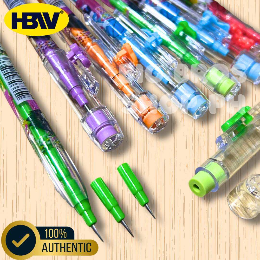 HBW Magic Pencil Original Random Color and Design for Writing Drawing Kids School Teacher K12 Stationery Transparent Body Purple Orange Blue Green Lead Refillable 100% Authentic