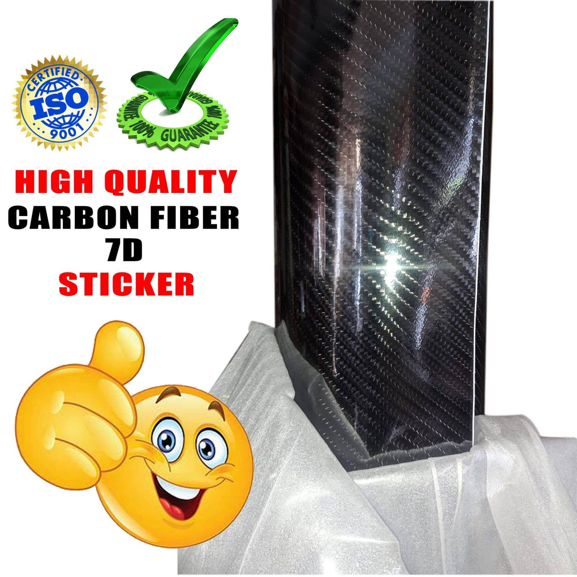 STICKER CARBON FIBER 7D for car motorcycle and others