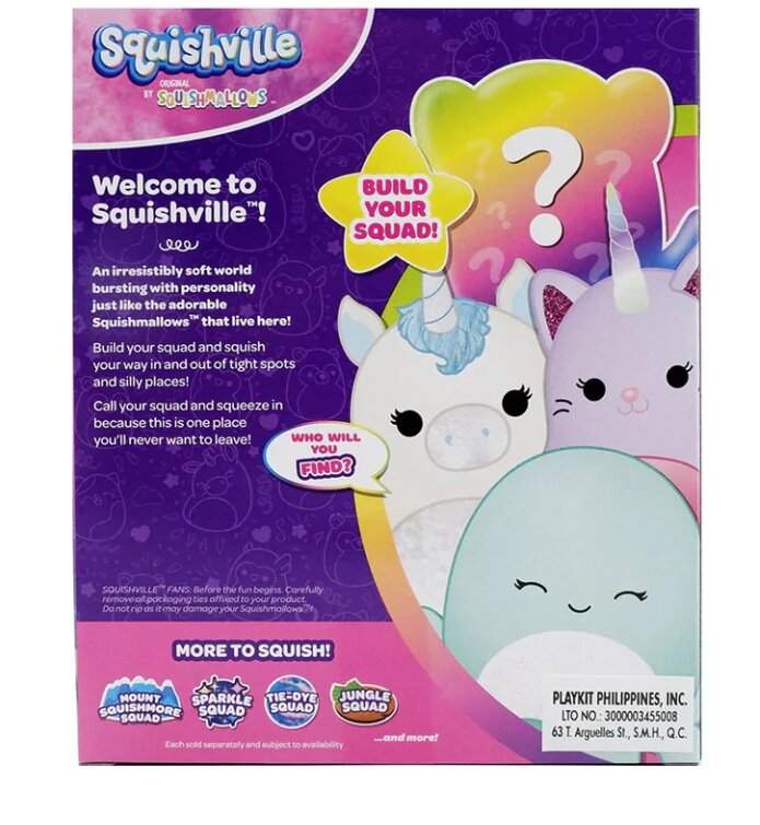 Jaswares Squishmallows Squishville 4 Pack 2 Inch Mount Squishmore Squad ...