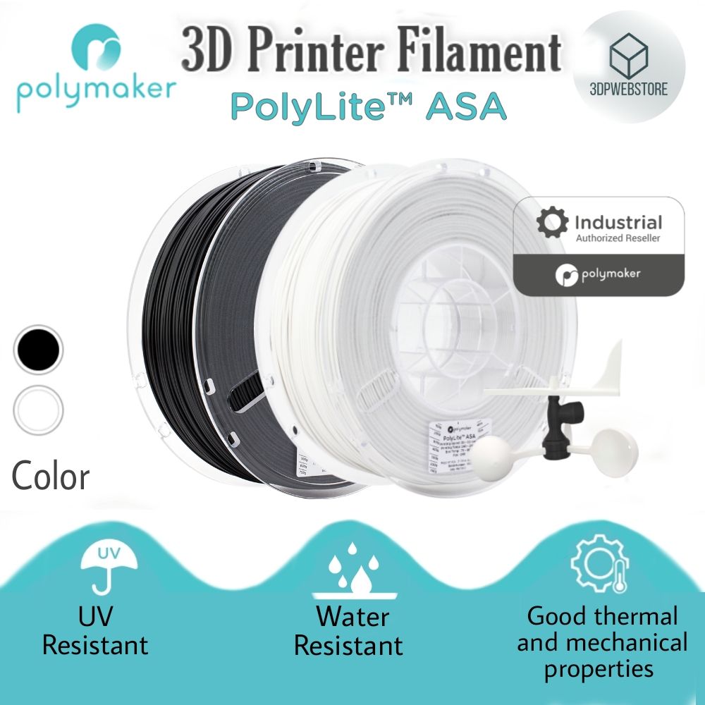 Polymaker ASA Filament 1.75mm Pop Green, 1kg ASA 3D Printer Filament, Heat  & Weather Resistant - ASA 3D Filament Perfect for Printing Outdoor