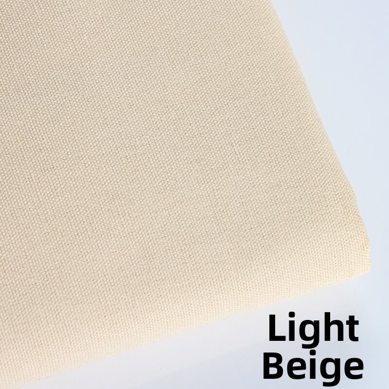Handmade Pure Cotton Canvas Fabric for Embroidery Home DIY Background Table Cloth