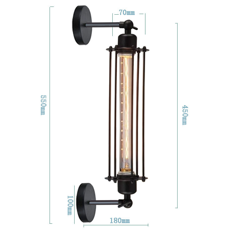 Vintage Iron Wall Light