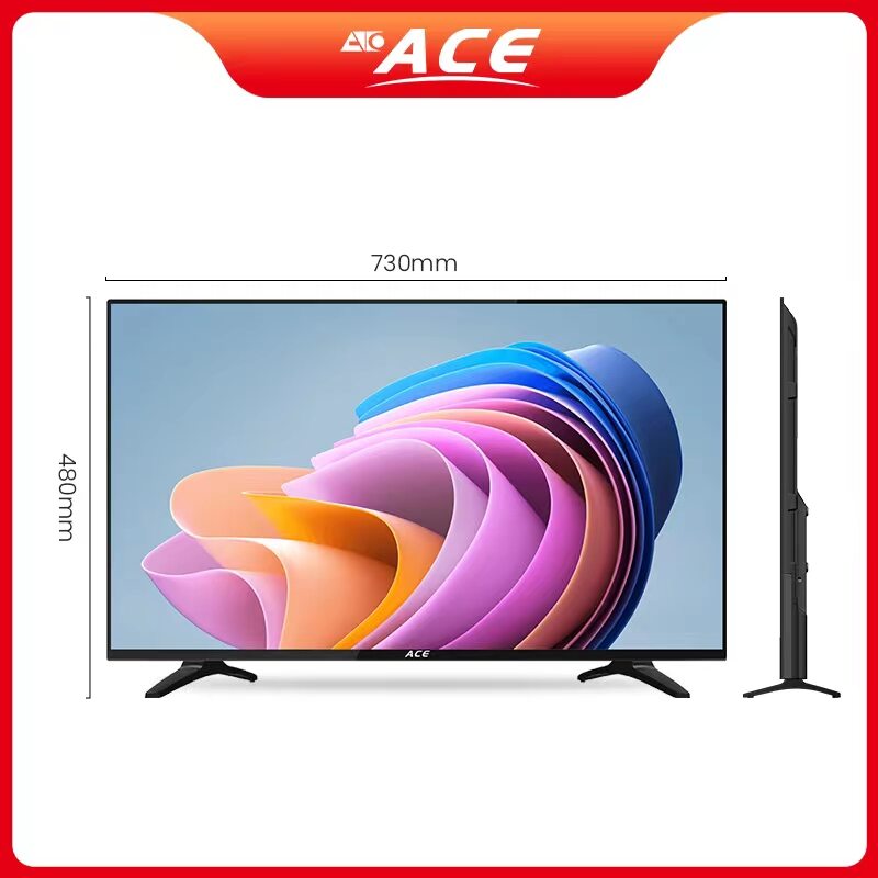 Ace 32" Slim LED TV Black LED-808 DN4