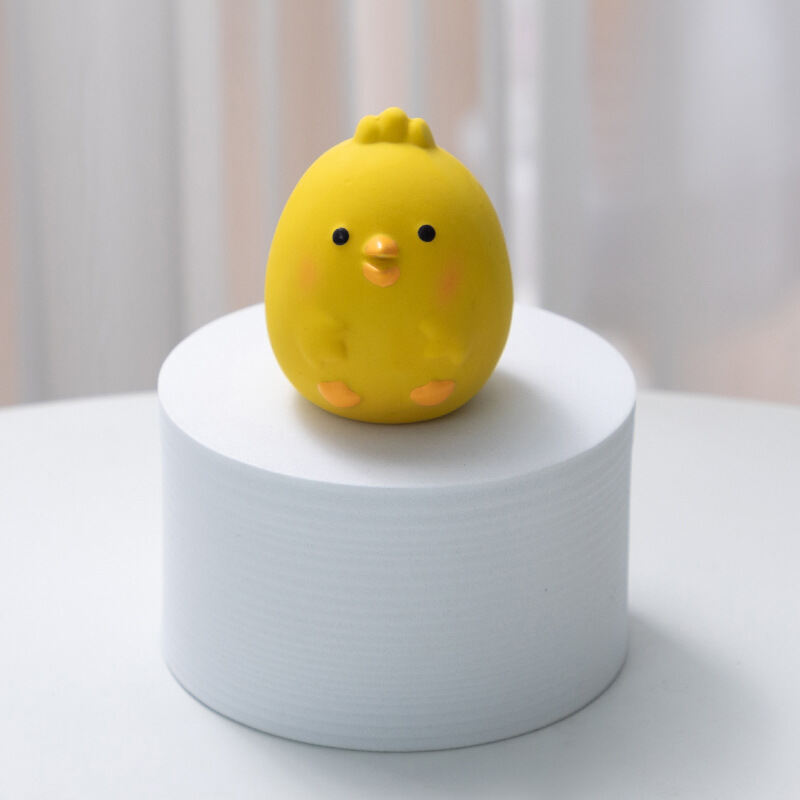 Pet Squeaky Toys Cute Chicken Dog Chewing Rubber Toy Cleaning Tooth Dog Chew Toy For Dogs Bite Resistant Sounder Pet Supplies. 