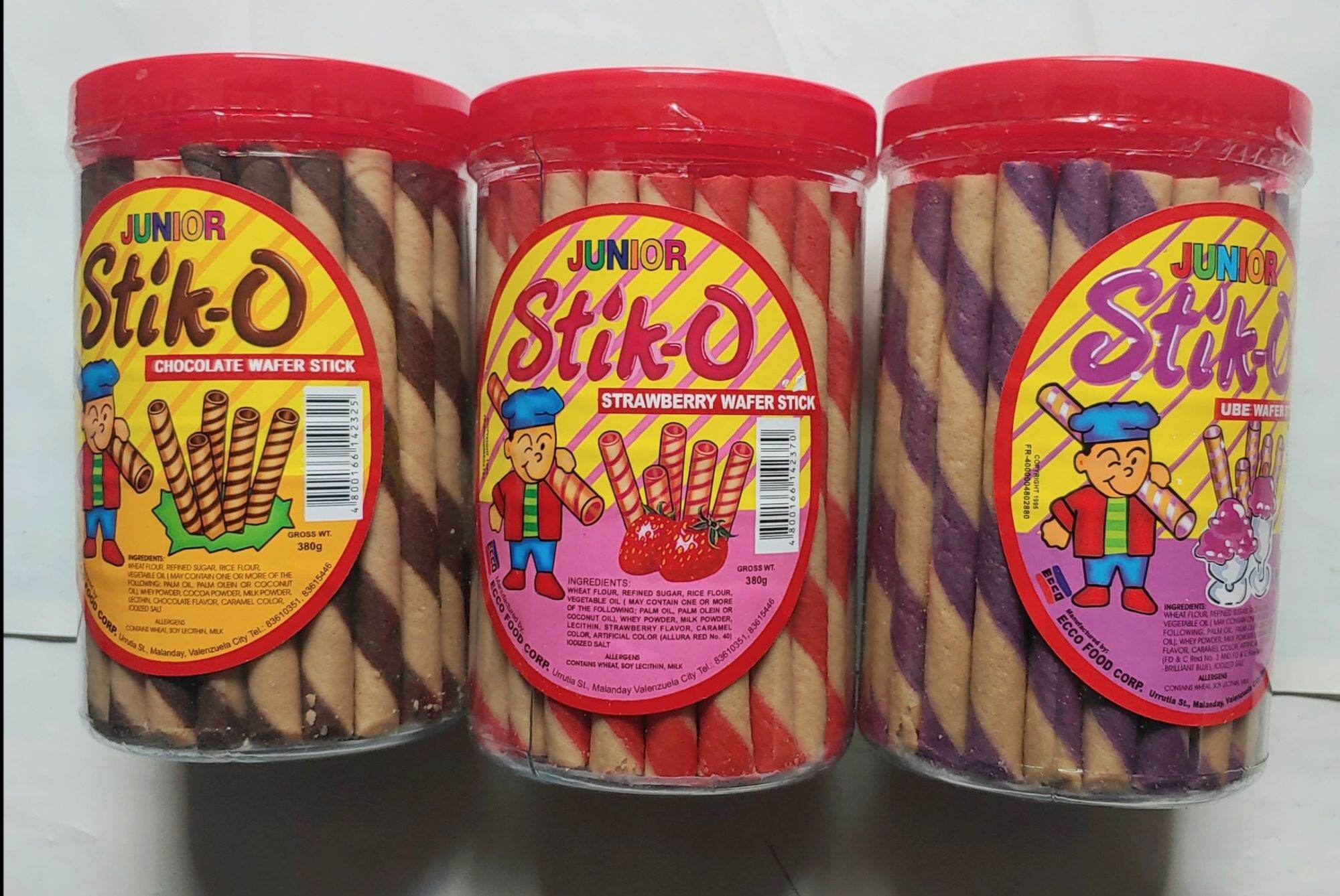 Stik-O ウベ380g*48pcs+サービス品 Amazon.com: Junior Stik-O Ube Wafer Stick 380g : Grocery