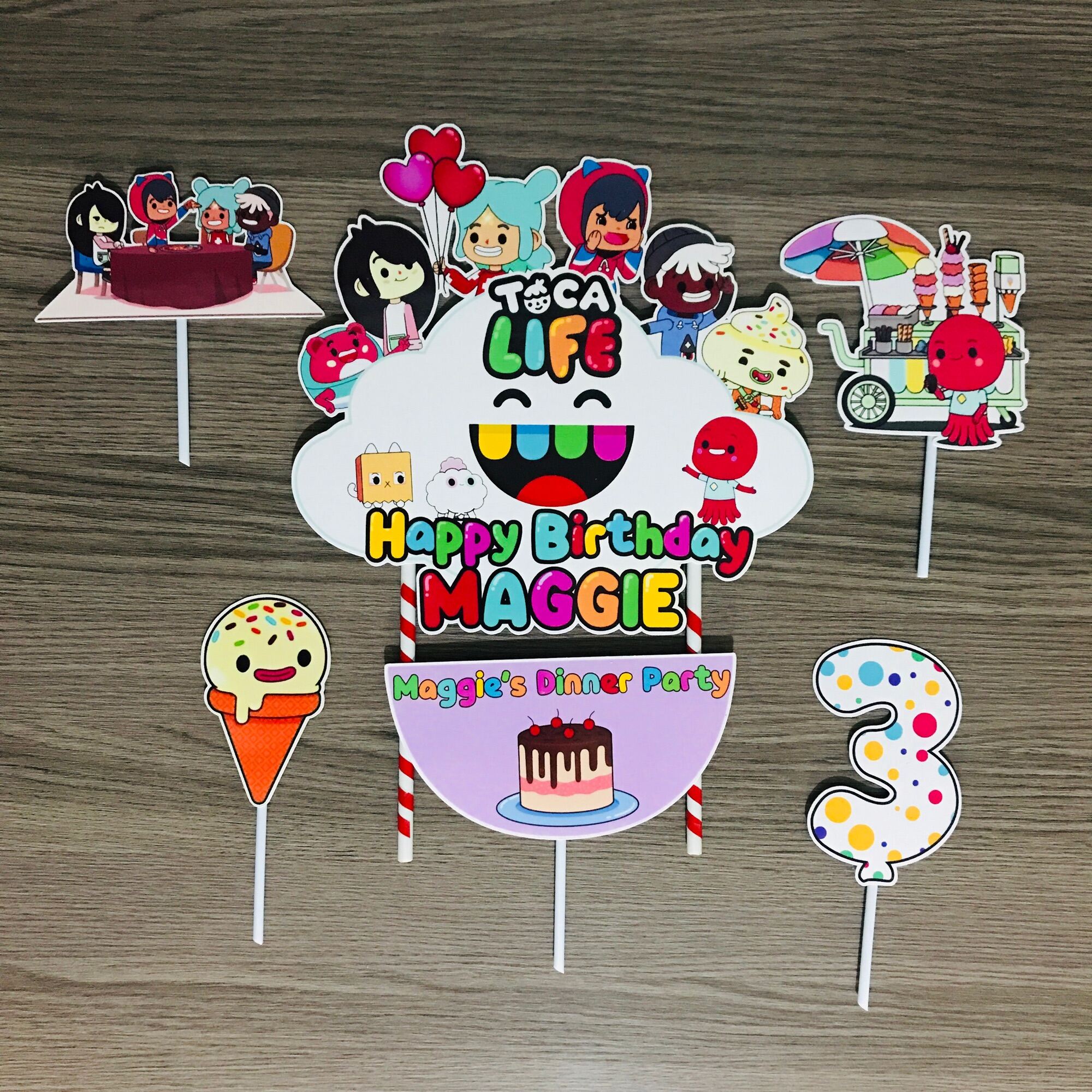 Toca Life World Cake Topper/ Toca Boca / Toca Life World/ Toca