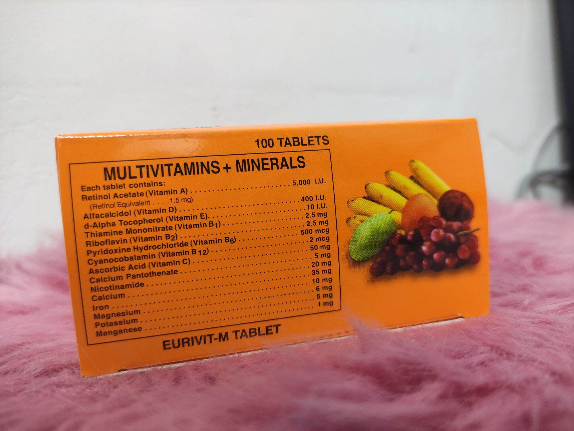 MULTIVITAMINS + MINERALS TABLET 100'S (EURIVIT M) Lazada PH