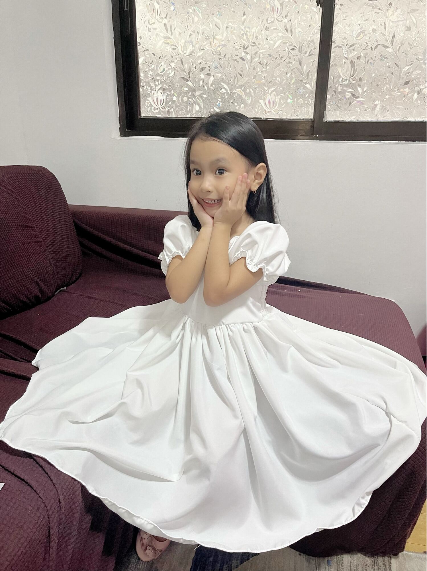 White long deals dress kids