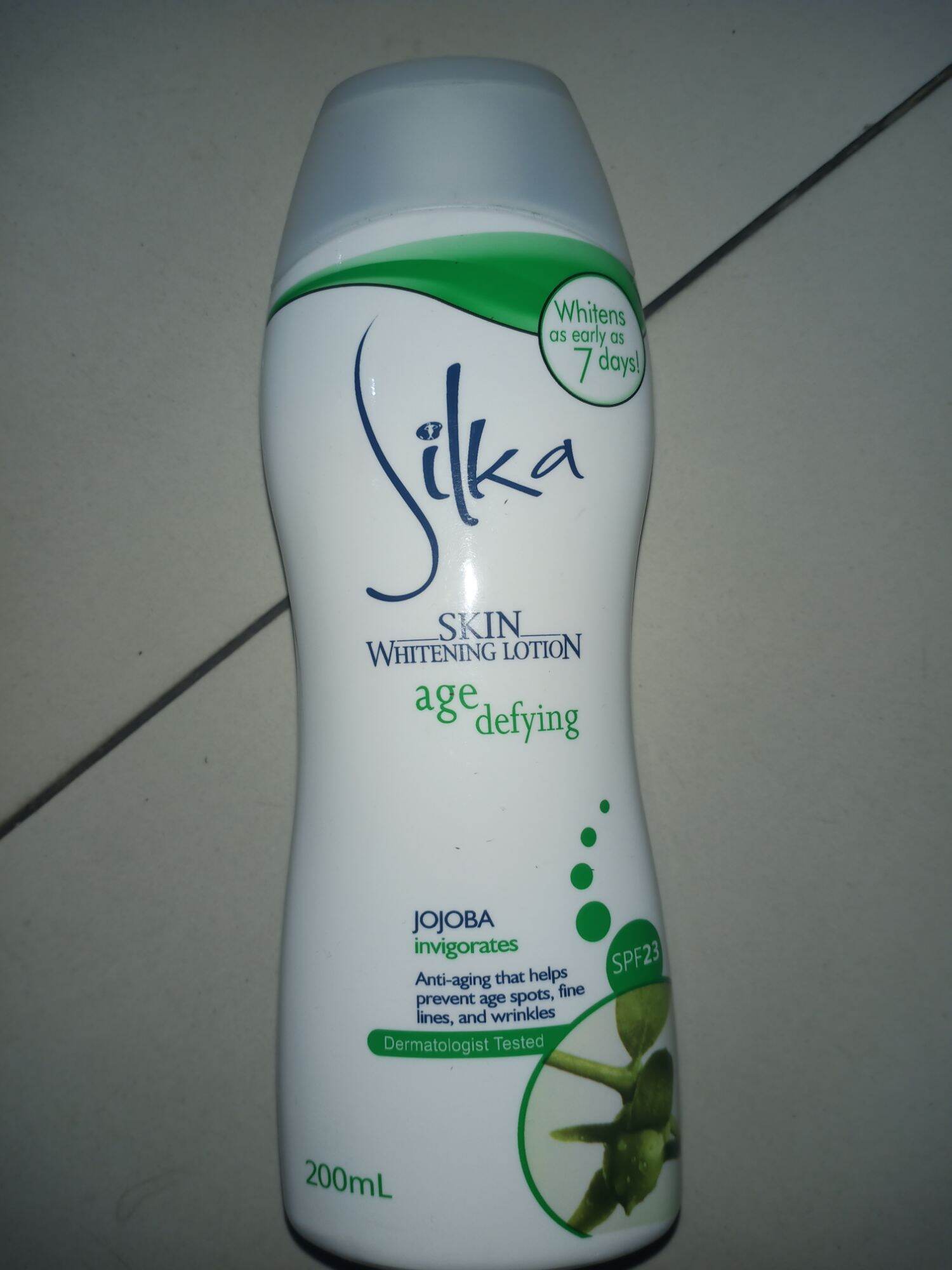 SILKA SKIN WHITENING LOTION AGE DEFYING JOJOBA INVIGORATES