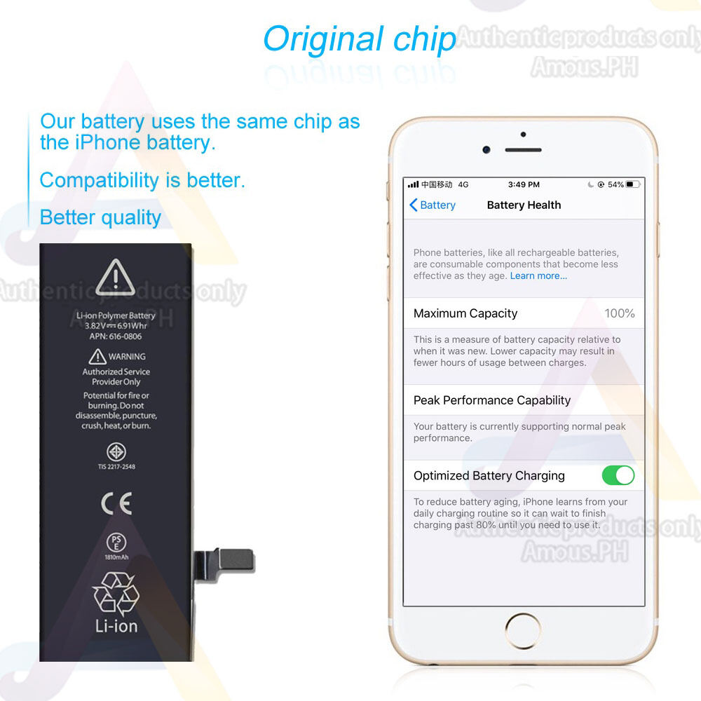 [PH Shipment] Mobile Phone Original Battery For iPhone 5 5S/5C 6 6P 6S