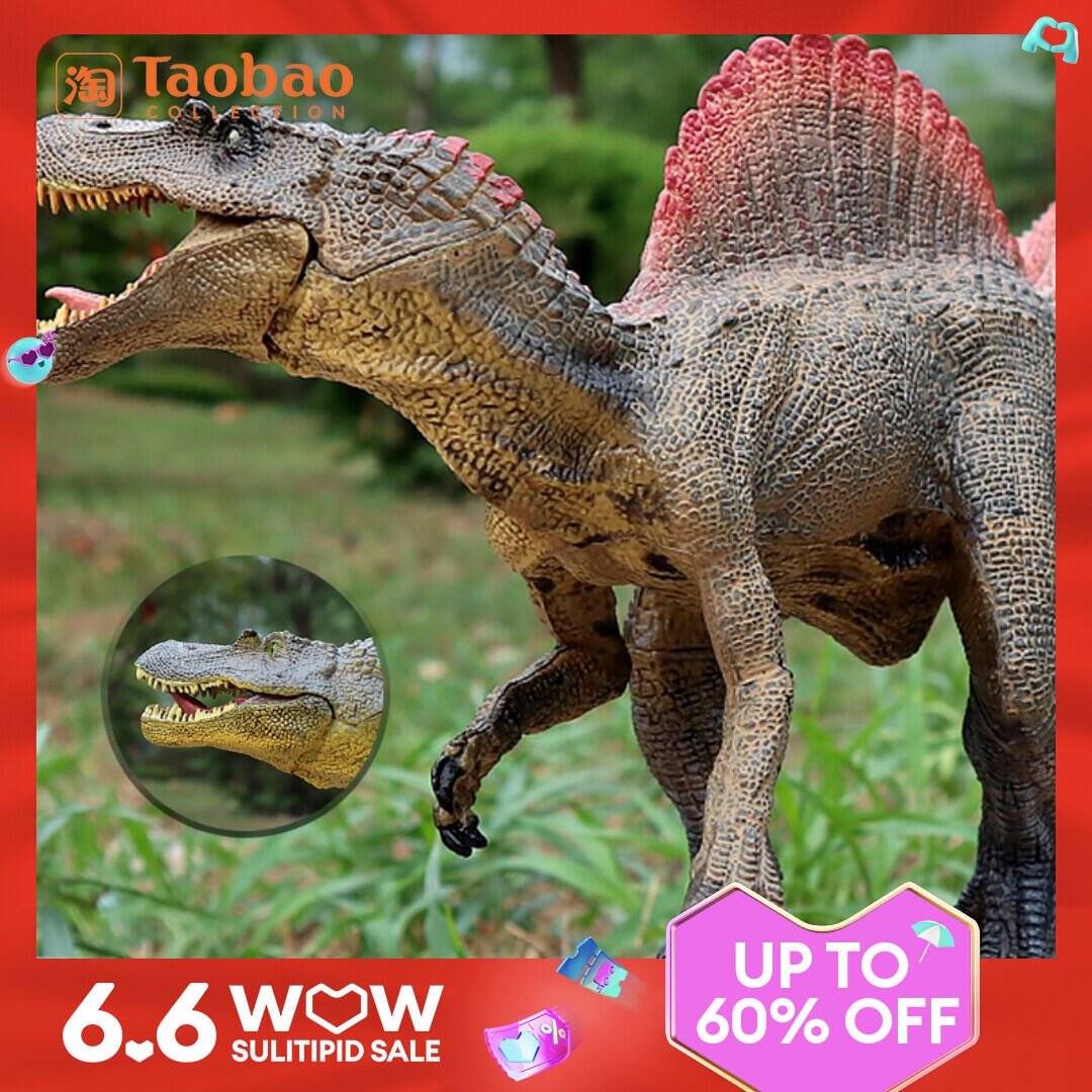 Large Spinosaurus and T. Rex Dinosaur Toy by 