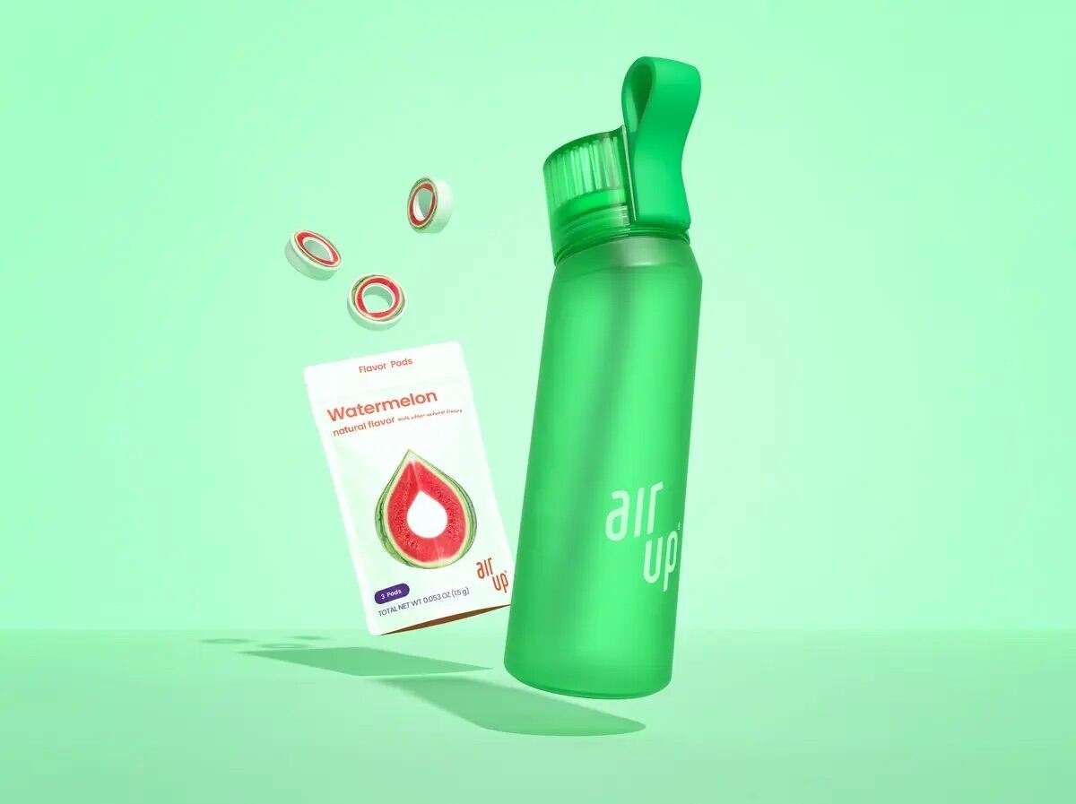 Air Up Water Bottle (with 1 free pack of flavor pods; 1 pack has 3 pods