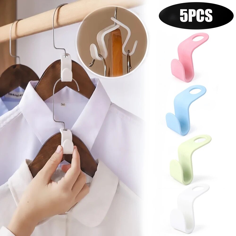 10/5pcs Multi-function Clothes Hanger Connector Hooks for Hanger Plastic  Wardrobe Organzier Hook Clothes Hanger Linking Hooks