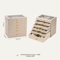 CASEGRACE | High-Capacity Antioxidant Jewelry Box for Earrings and Bracelets Multi-Layer