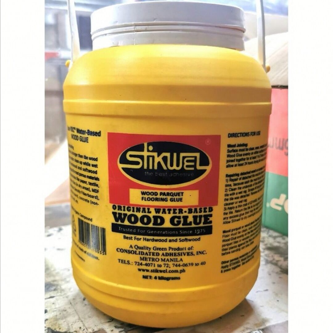 Stikwel Adhesive Wood Parquet Glue 4kg Stickwel Stickwell Stikwell