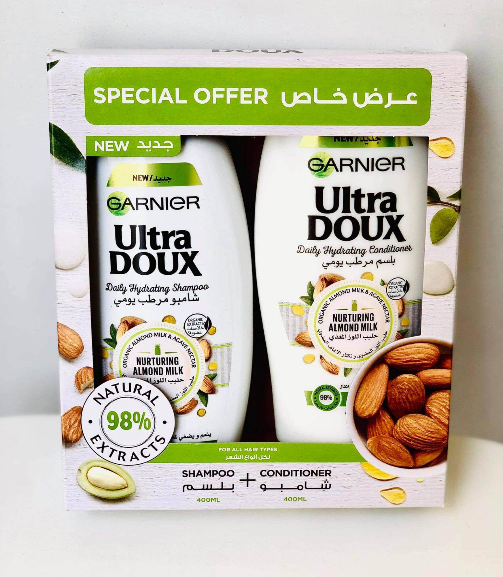 Garnier Ultra Doux Shampoo and Conditioner 400ml each Lazada PH