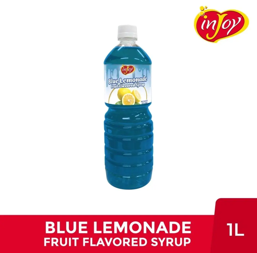 inJoy Blue Lemonade Fruit Flavored Syrup 1L