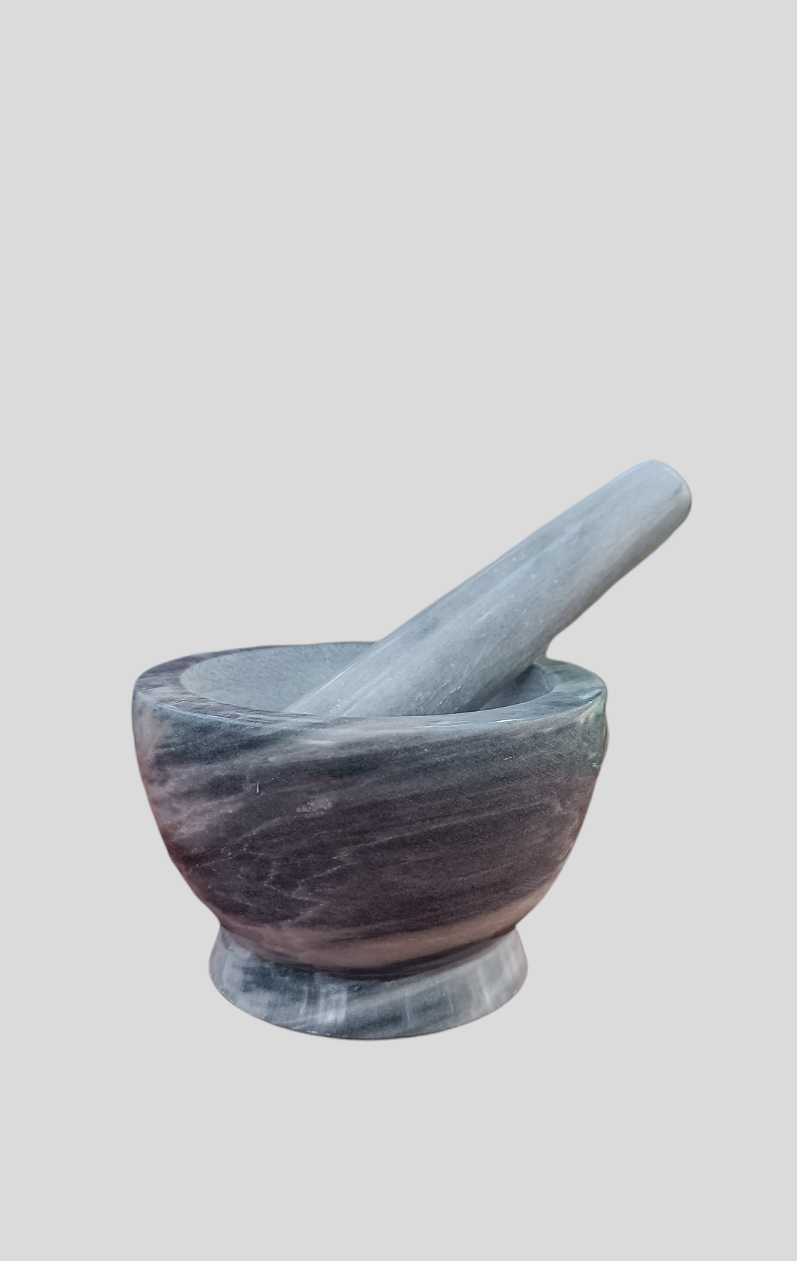 Sagler mortar and pestle set Marble Grey 4.5 diameter – sagler