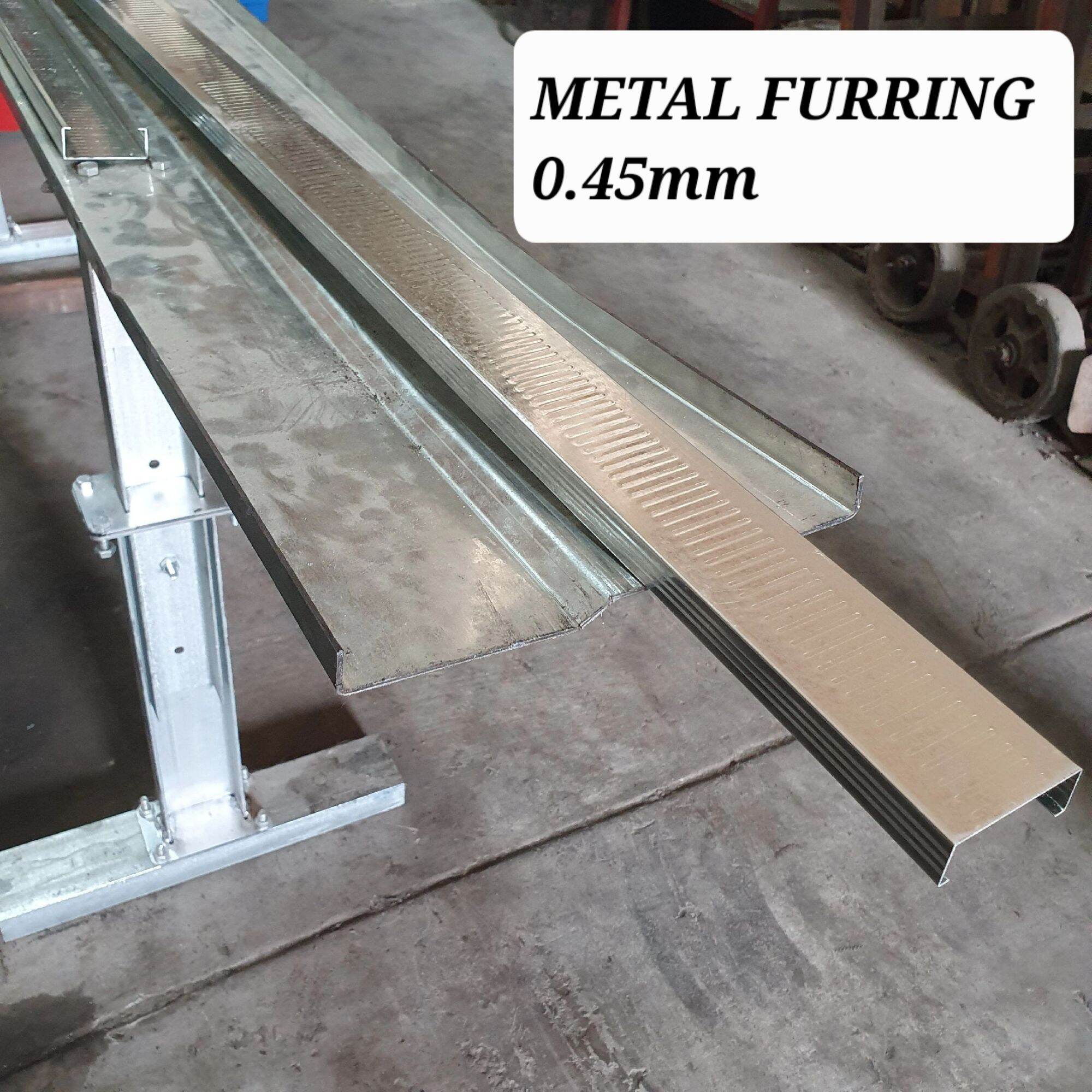 Furing Material 0.45mm metal furring kisame ceiling hardware support 4ft | Lazada PH