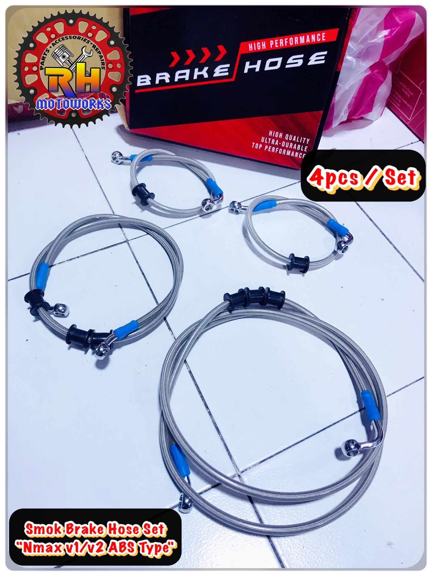 Nmax v1/ v2 Brake Hose Set for "ABS Type" Lazada PH