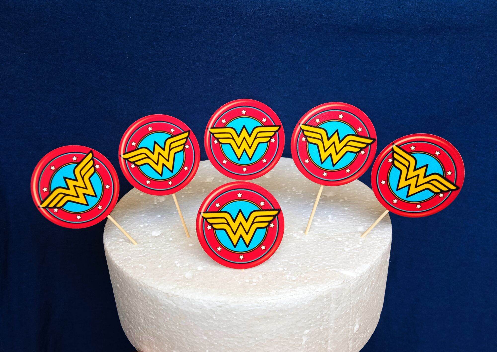 Wonder woman cupcake topper (12pcs) | Lazada PH