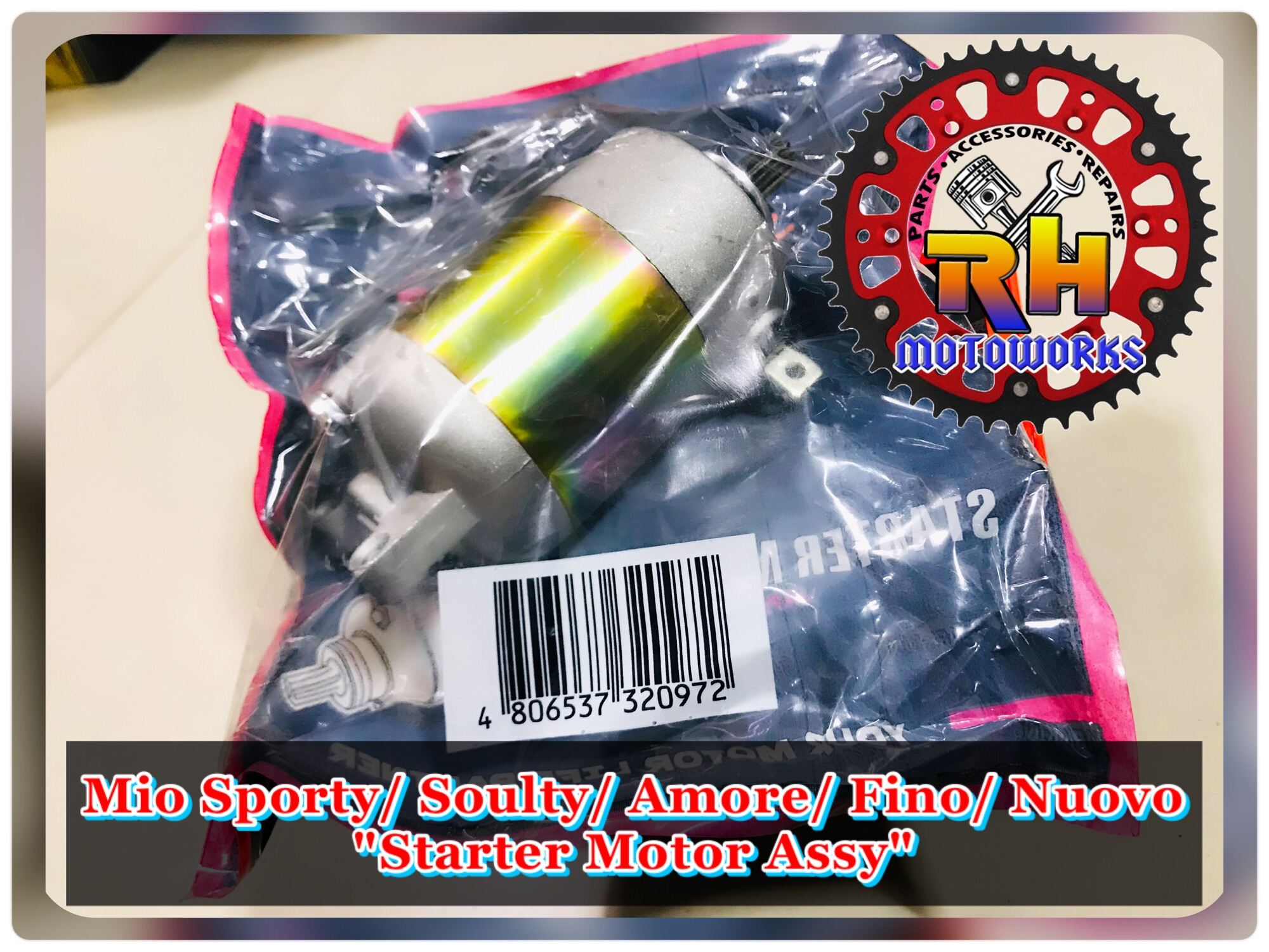 Starter Motor for Mio Sporty/ Soulty/ Amore/ Fino/ Soul Lazada PH