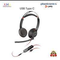 Original Plantronics Poly Blackwire C5220 USB-A Wired Headset Dual-Ear Headset w/ Mic - USB-A 3.5 mm to connect to PC Mac and/or Cell Phone - Plantronics Noise Cancelling (Refurbished) | Best Wired / Corded Call Center Headset | Work From Home Headset