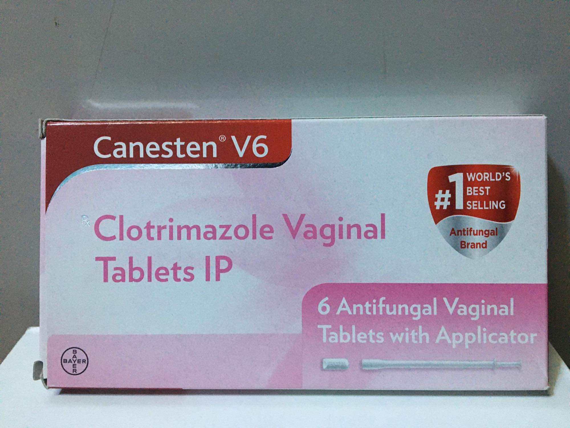 Canesten V6 Clotrimazole Vaginal Tablets Antifungal Vaginal Tablets w
