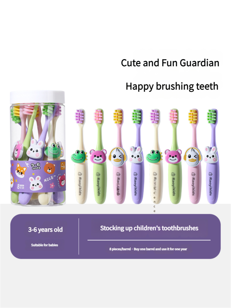 8pcs Baby Toothbrush Soft Protect Teeth Health for Kids Toothbrushes 2-12 Year Toothbrush