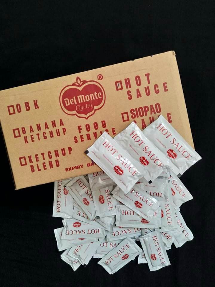 HOT SAUCE SACHETS /BOX / Del Monte/7gms./ 250pcs Lazada PH