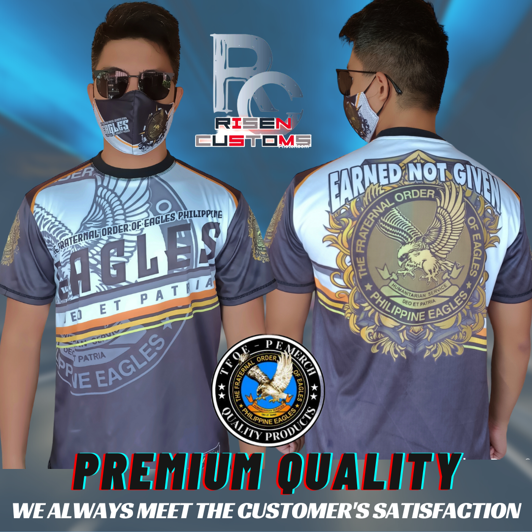 SUBLIMATION JERSEY (The Fraternal Order of Eagles - Philippine Eagles) T-Shirt  Printing, Frat Shirt 