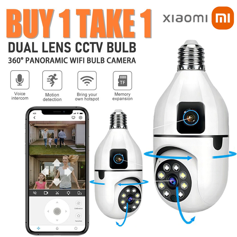 Xiaoml V380 Pro 1080P Panoramic CCTV Camera with Night Vision