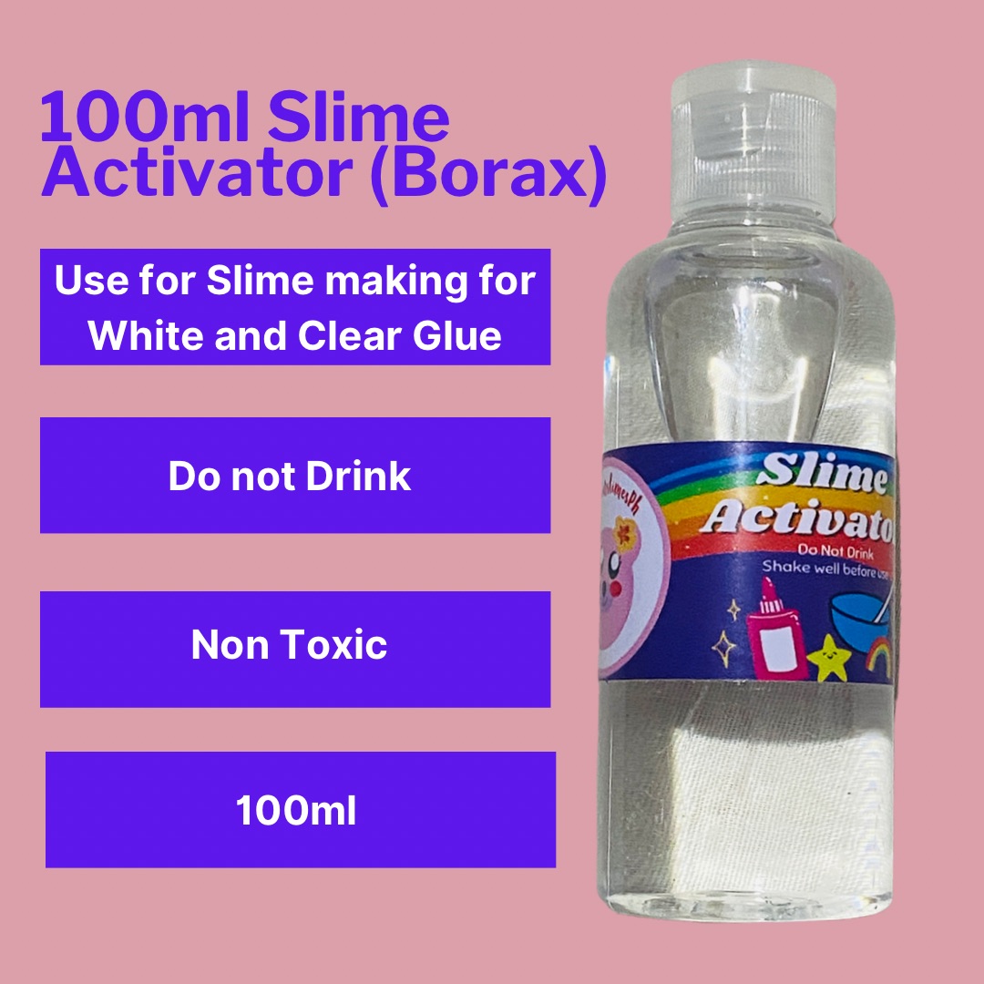 SLIME ACTIVATOR for Sticky Slimes 100% Effective Activator With Borax,  Premade Activator for Slime 2 Oz. 