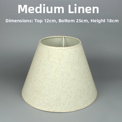 MEISITEKEKE | Linen Fabric Lampshades Red White Black Coffee Blue Green E27