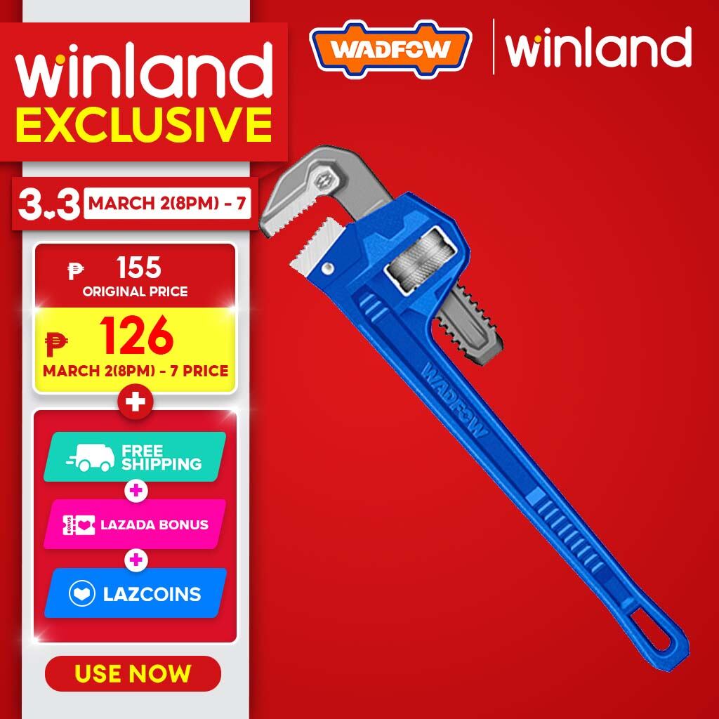 Winland Industrial Plumber Pipe Wrench, 8-24 inch, SOLD PER PIECE