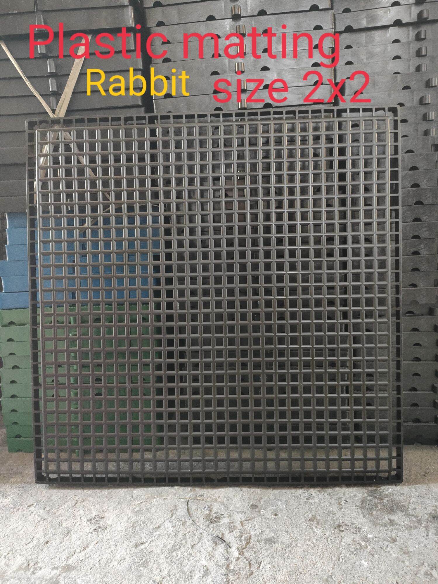 plastic Matting size 2x2, rabbit matting 2x2, plastic matting rabbit