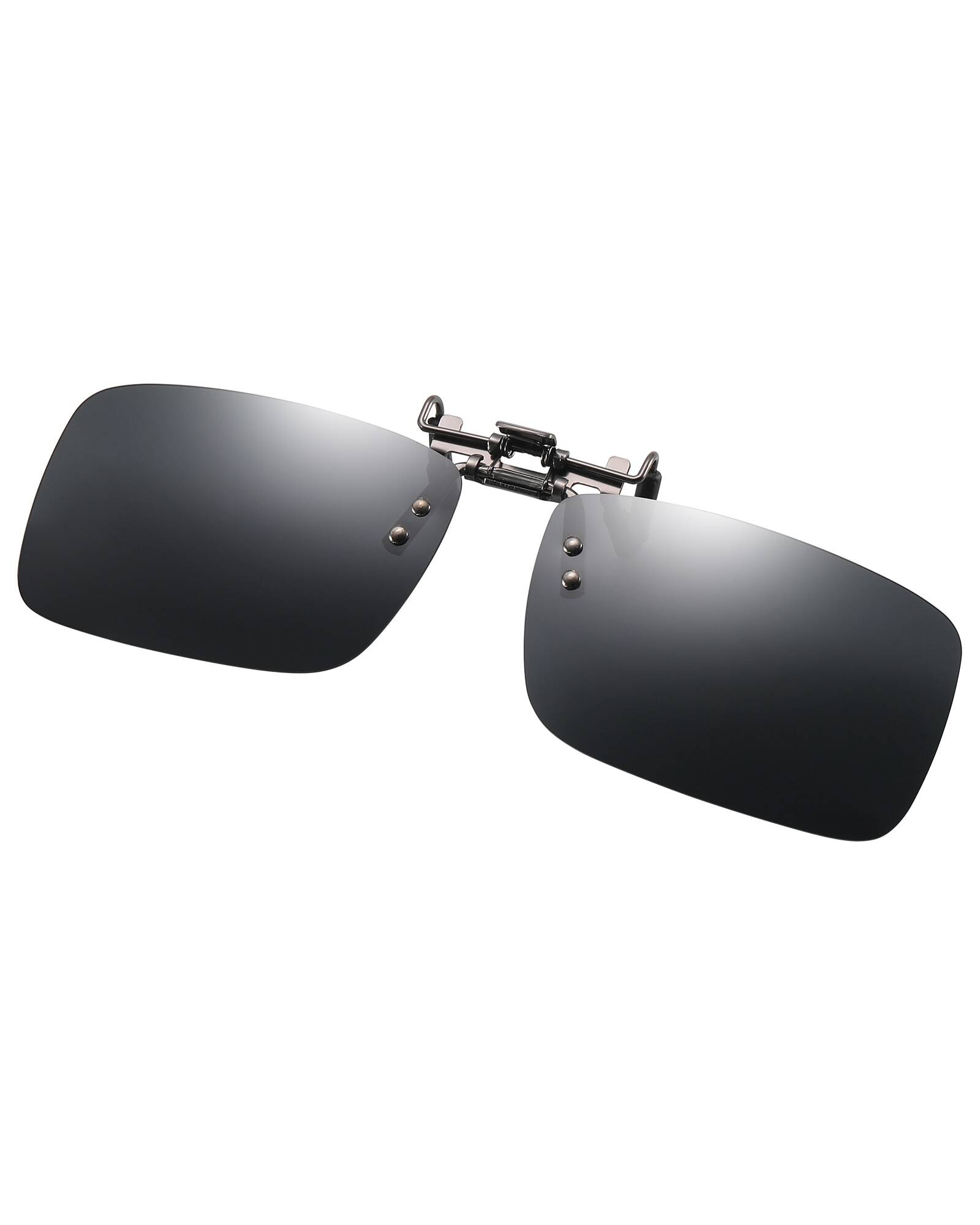 Polarized Fishing Outdoor Clip-on Flip Up Clip Rimless Sunglasses