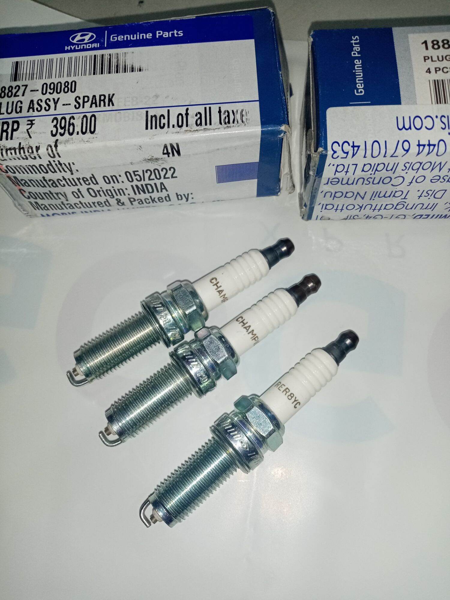 SPARK PLUG GENUINE ORIGINAL CHAMPION BRAND FOR HYUNDAI EON 20122019