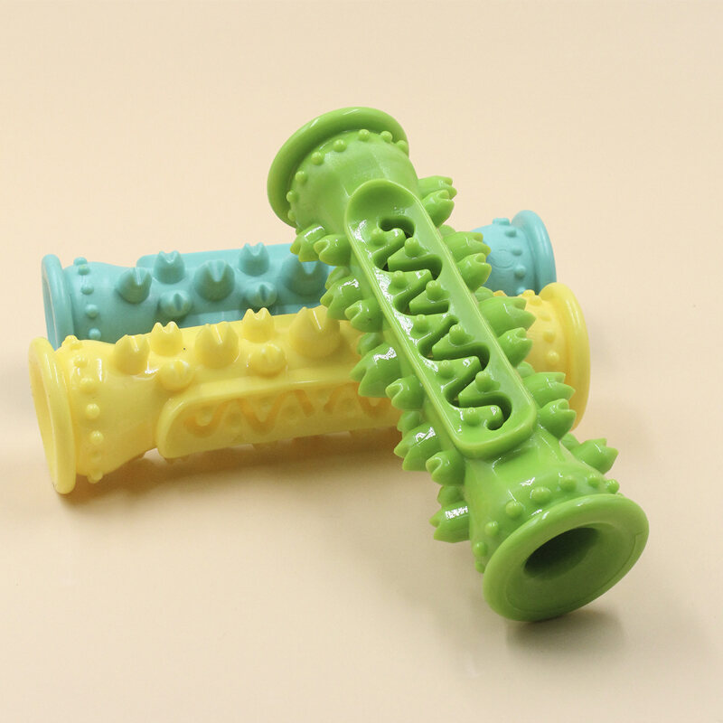Dog Toothbrush Chew Toy Stick Soft Rubber Molar Interactive Dogs Toys For Small Dogs Durable Chewing Leakage Food Toy. 