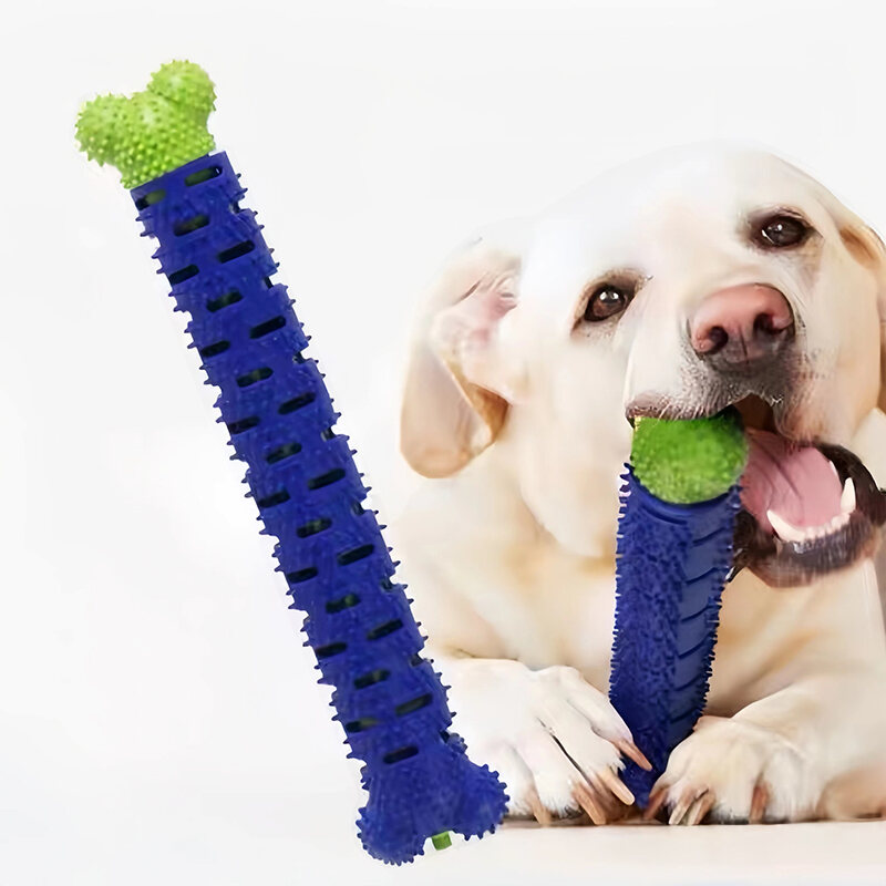 Dog Molar Stick Food Grade Bone Shape Dog Tooth Cleaning Interactive Bite Resistant for Small Pet with Slight Bite Force. 