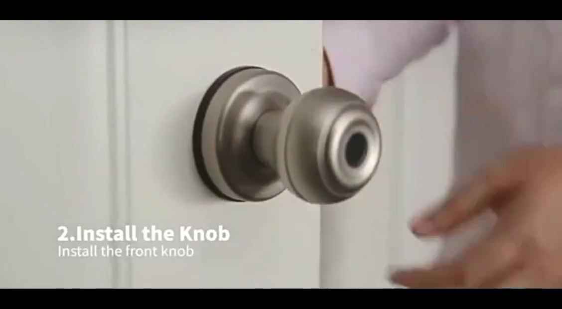 Lanwandeng Black Door Knobs With Lock And Keys – Keyed Entry For Interior/Exterior Doors, ANSI Grade 3, Adjustable Latch 2-3/8" Or 2-3/4"