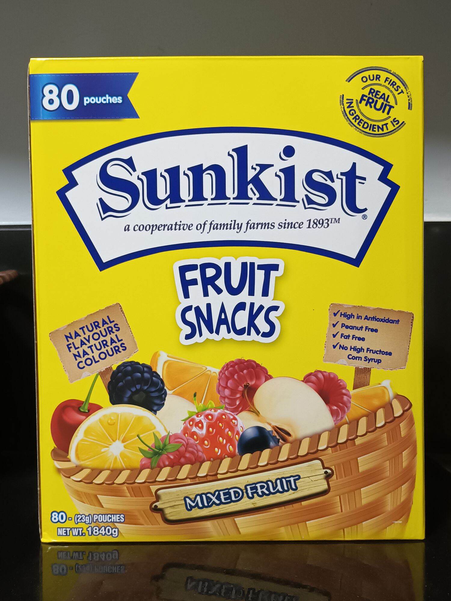 Sunkist Fruit Flavored Snacks, Mixed Fruit, (Pack of 80) Lazada PH