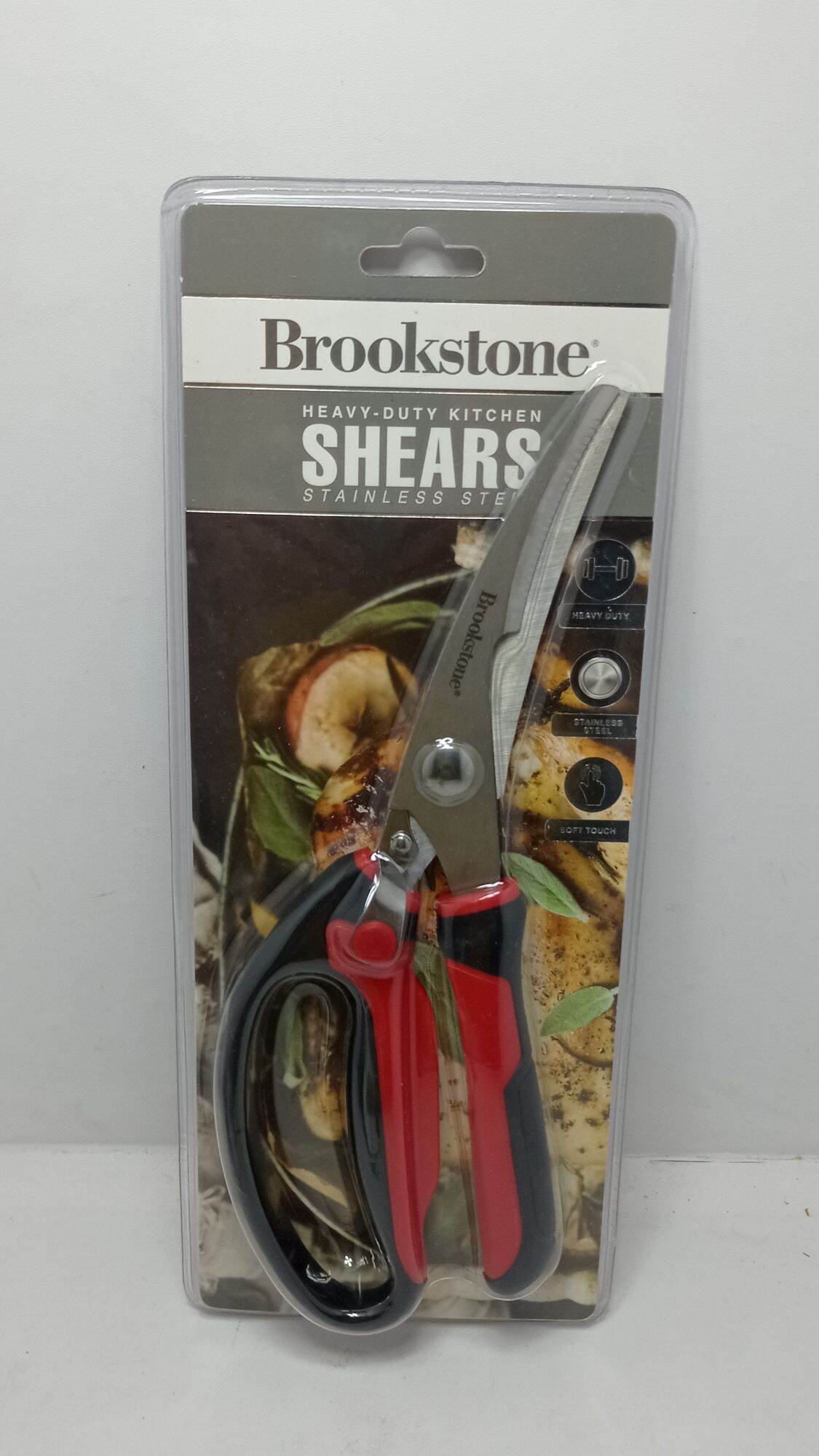 BROOKSTONE heavy duty kitchen shears stainless steel Lazada PH